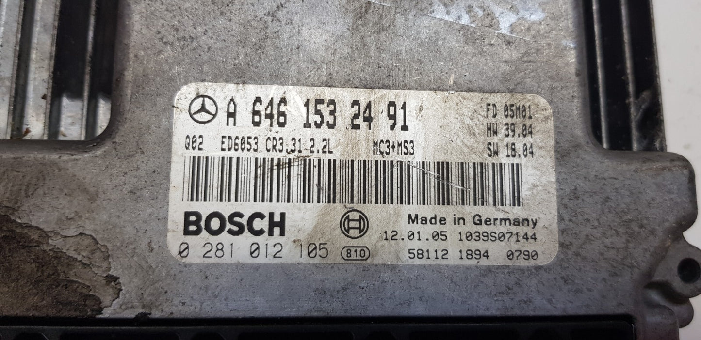 Mercedes Vito Viano W639 Motorsteuergerät A 6461532491 0281012105 PLUG & PLAY