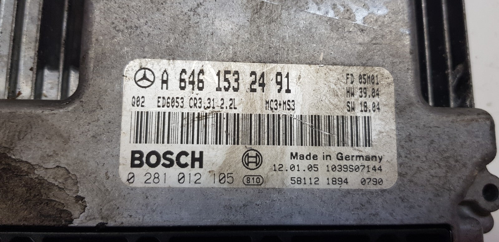 Mercedes Vito Viano W639 Motorsteuergerät A 6461532491 0281012105 PLUG & PLAY