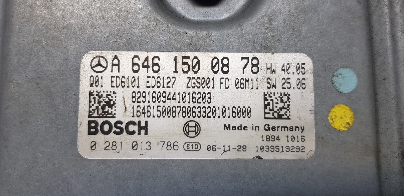 Mercedes Vito Viano W639 Motorsteuergerät Steuergerät A 6461500878 0281013786