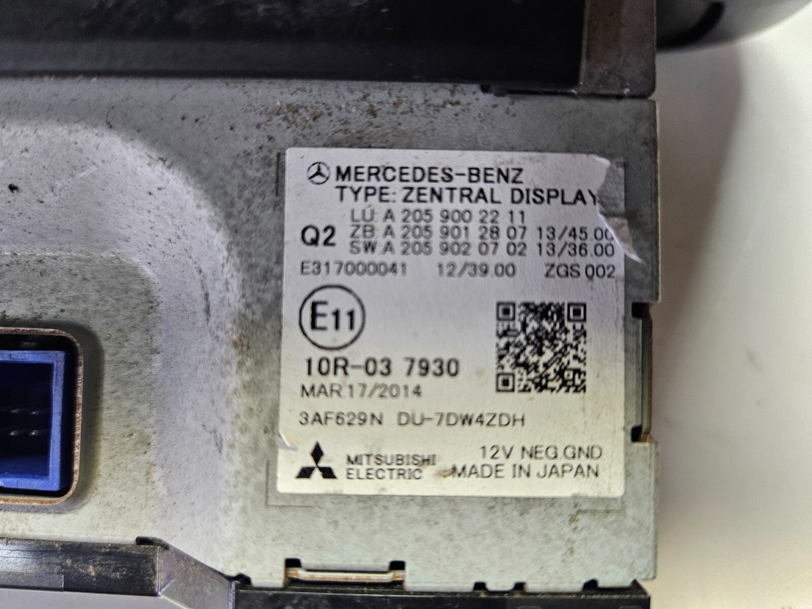 Mercedes C GLC V Display Navigation Bildschrim A 2059002211 A 2059012807 ♻️
