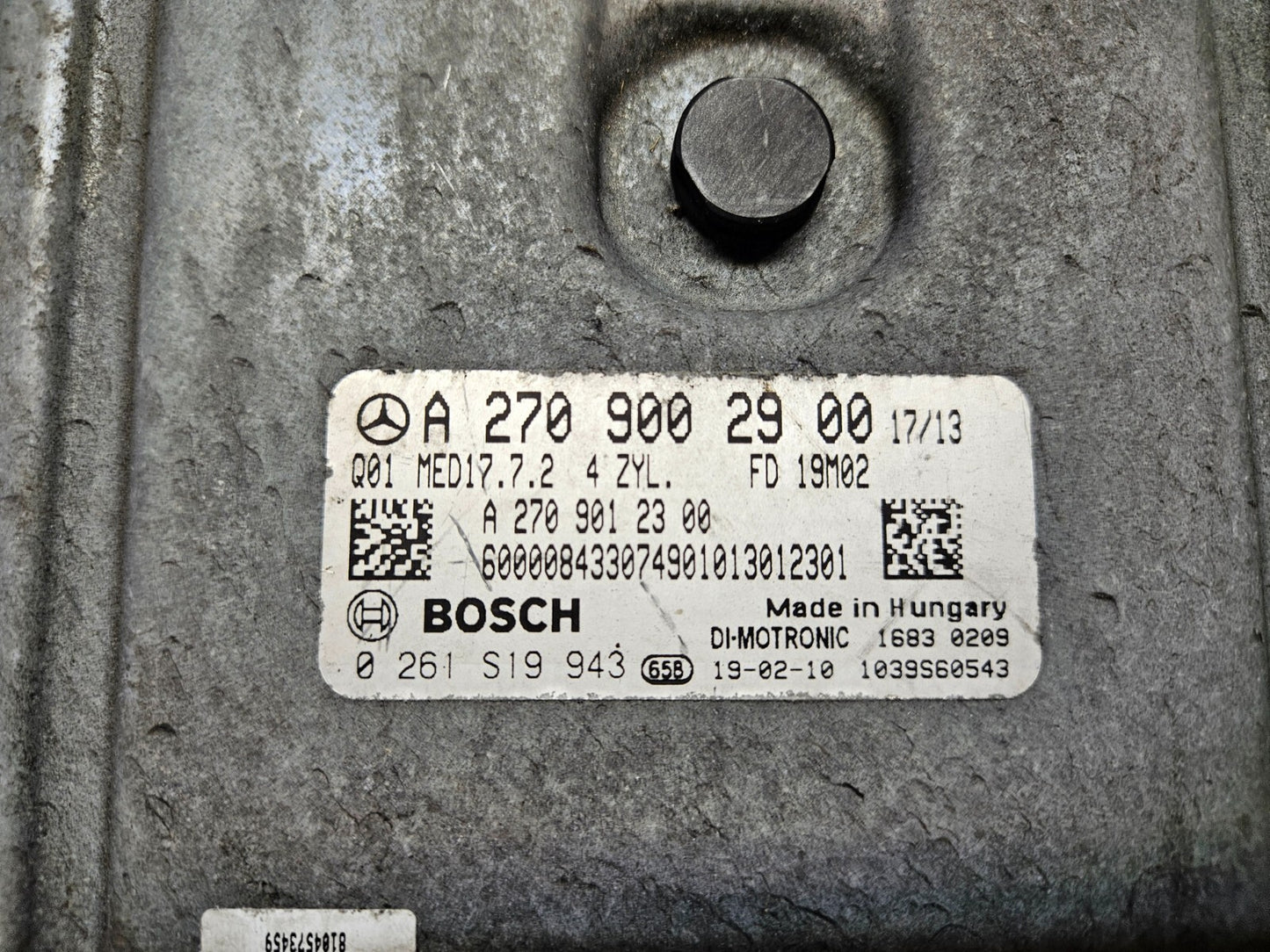 Mercedes Motorsteuergerät Steuergerät A 2709002900 0261S19943 ♻️