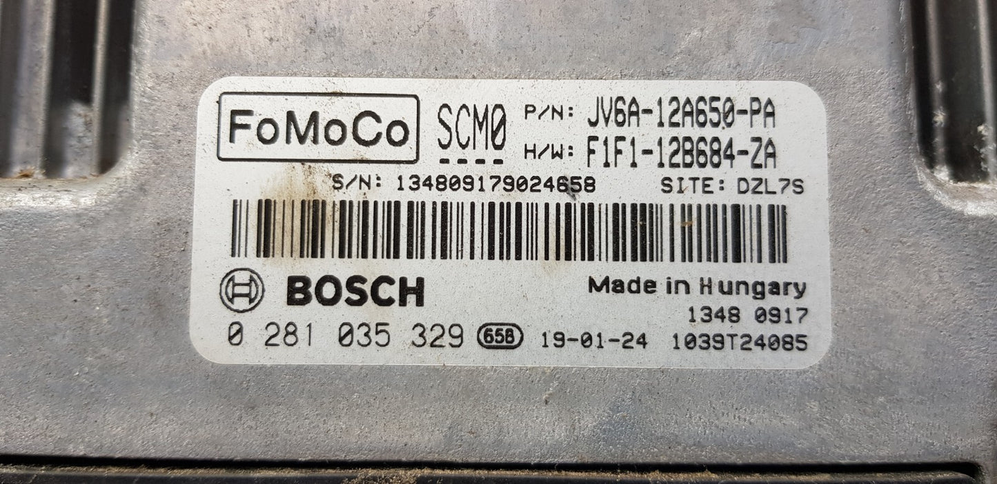 Ford Motorsteuergerät Steuergerät JV6A-12A650-PA 0281035329 PLUG&PLAY