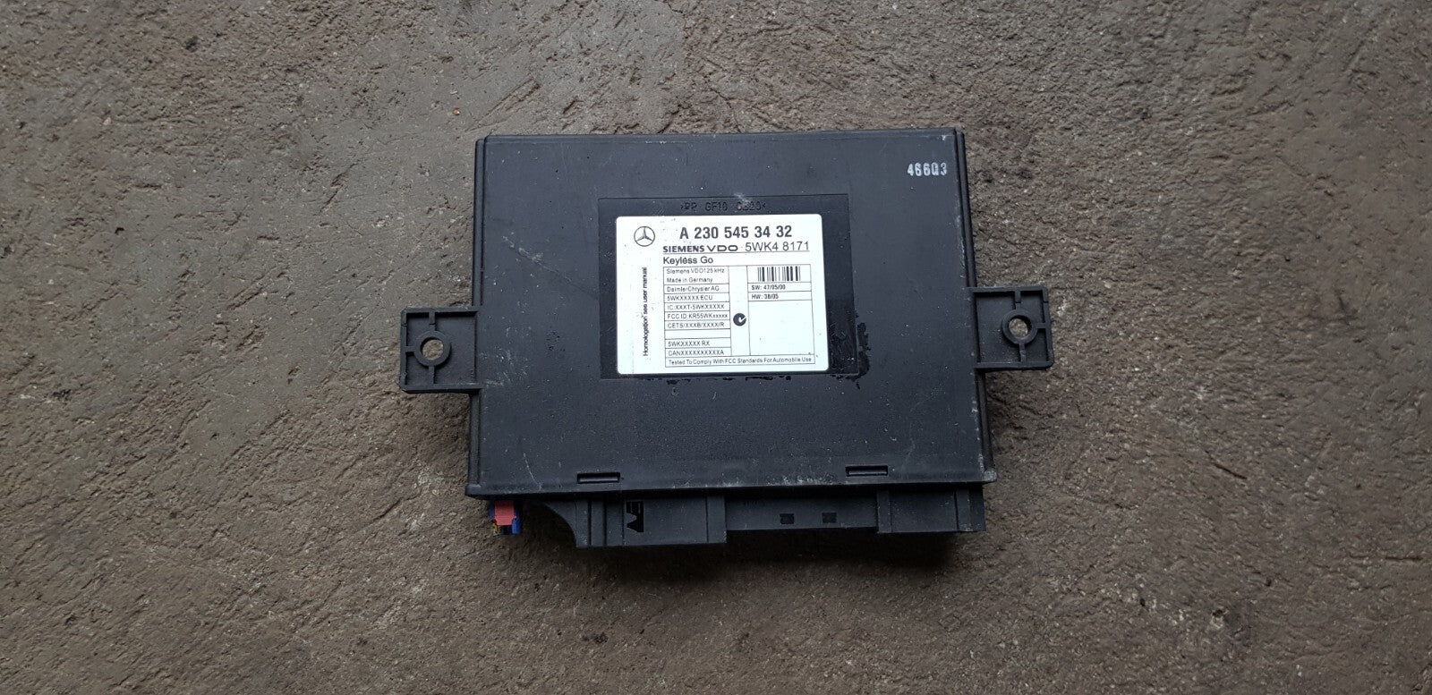 Mercedes R230 Keyless Go Steuergerät A 2305453432 5WK48171