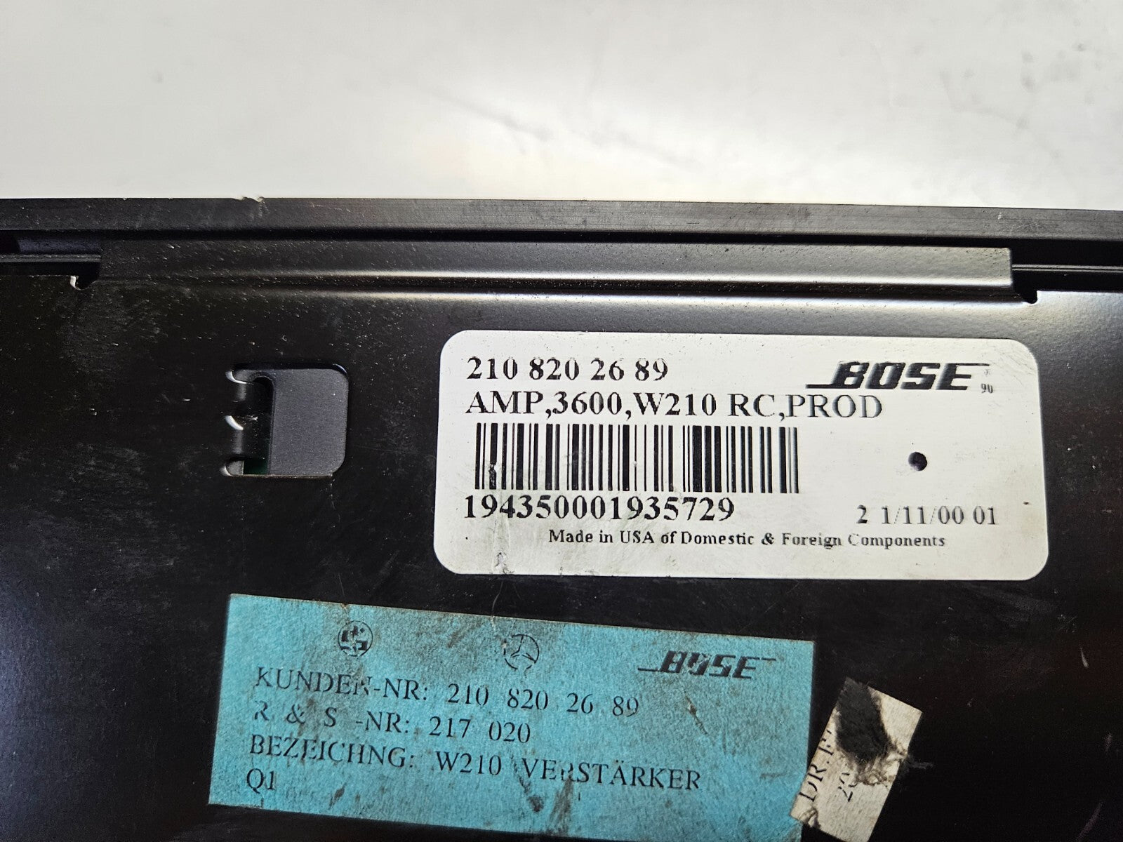 Mercedes E-Klasse W210 Steuergerät Bose Verstärker 2108202689
