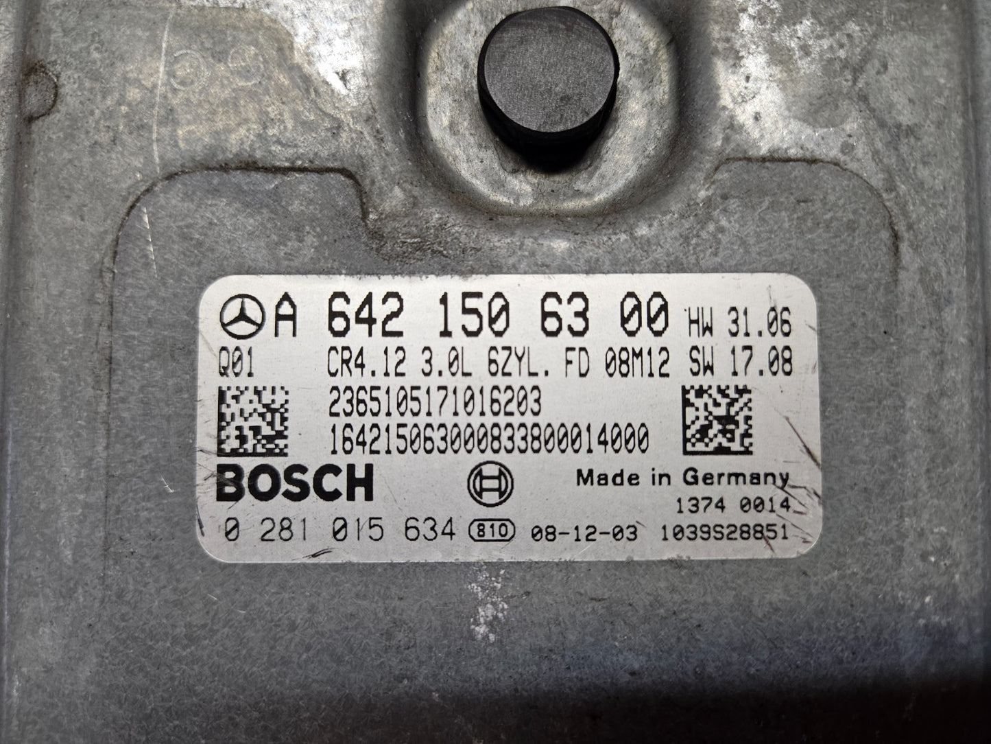 Mercedes Motorsteuergerät Steuergerät A 6421506300 0281015634 ♻️