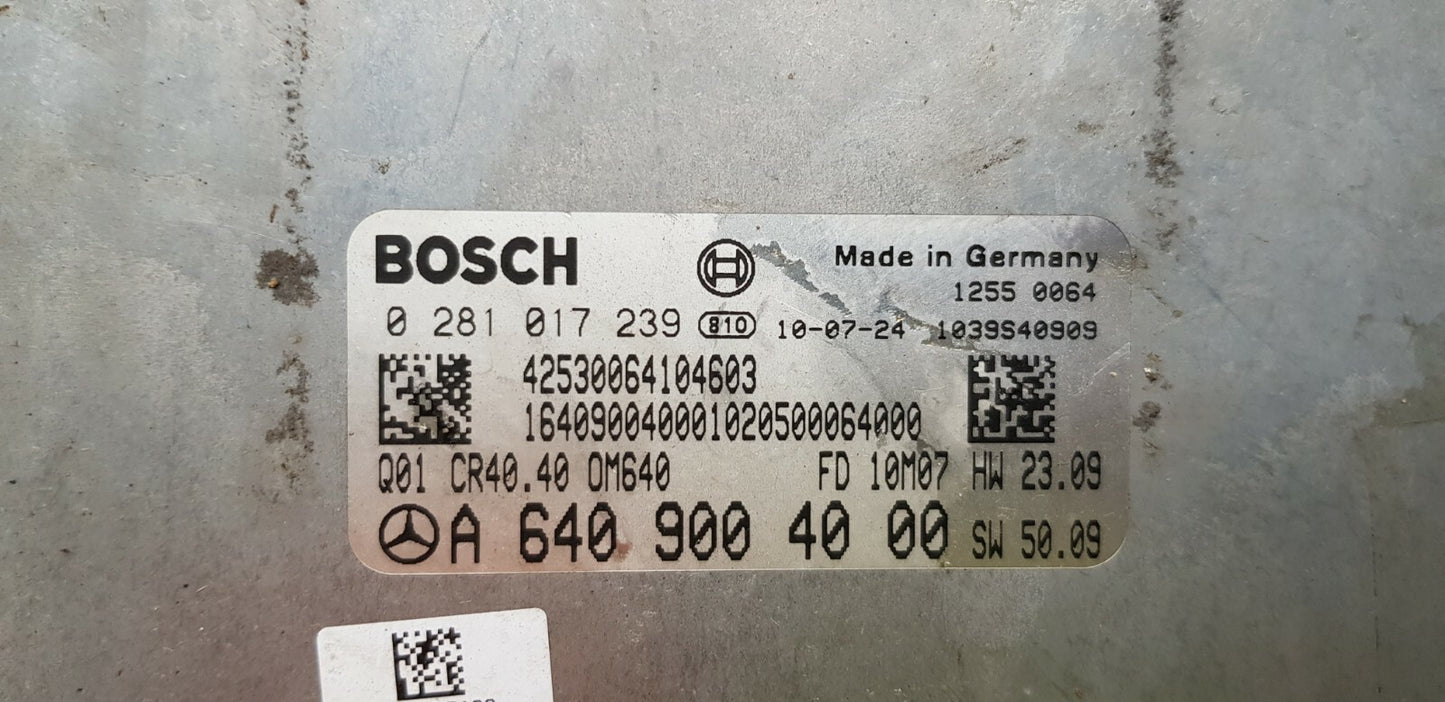 Mercedes Motorsteuergerät mit Wegfahrsperre A 6409004000 0281017239
