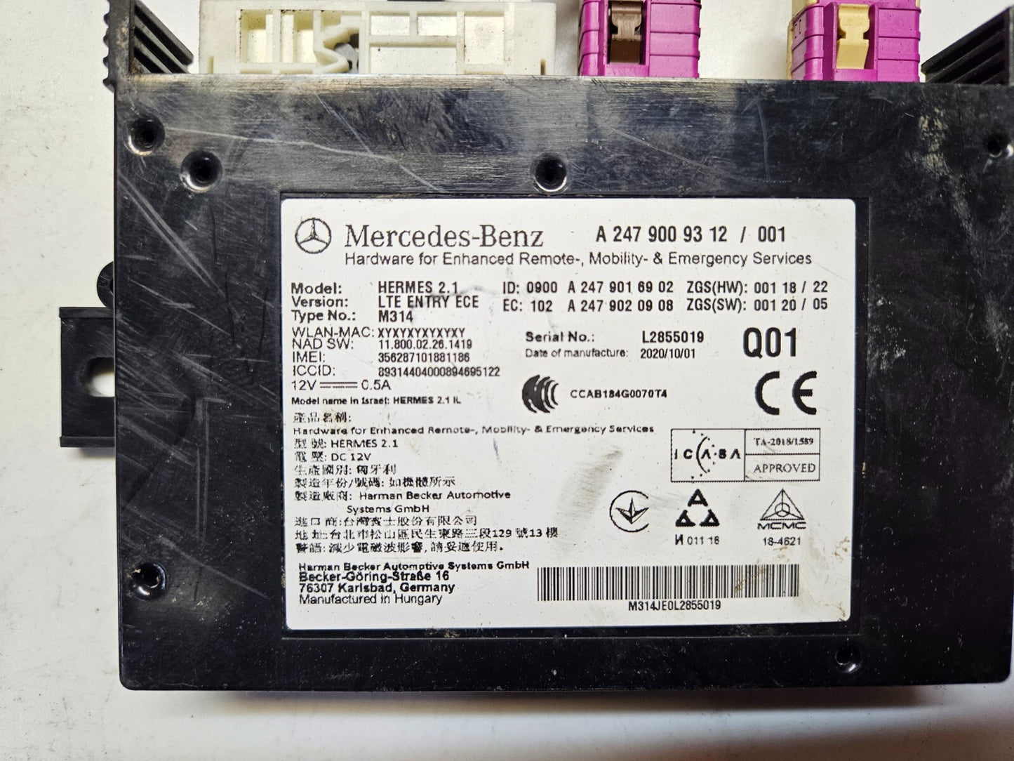 Mercedes Telematic Steuergerät A 2479009312 A 2479016902 ♻️