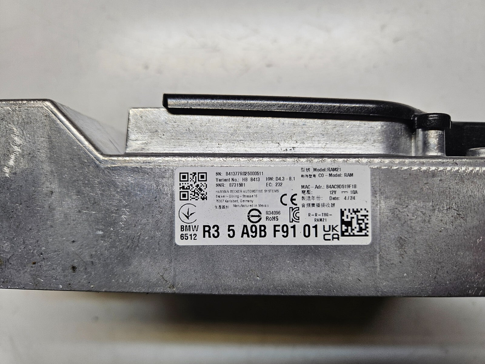 BMW Receiver Audio Modul HIGH DAB RAM21 Verstärker 5A9BF91 ♻️