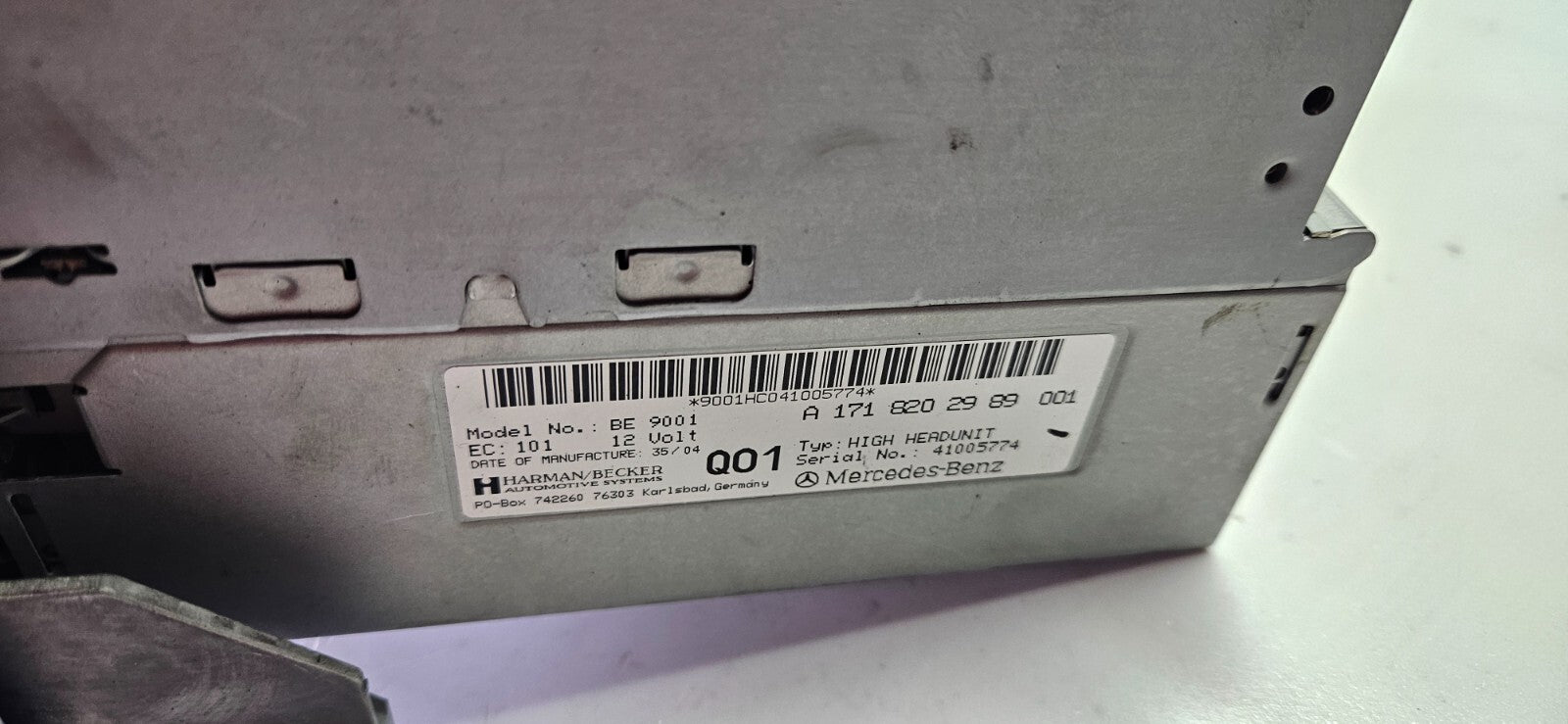 Mercedes SLK R171 Headunit Radio Navigation Comand A 1718202989