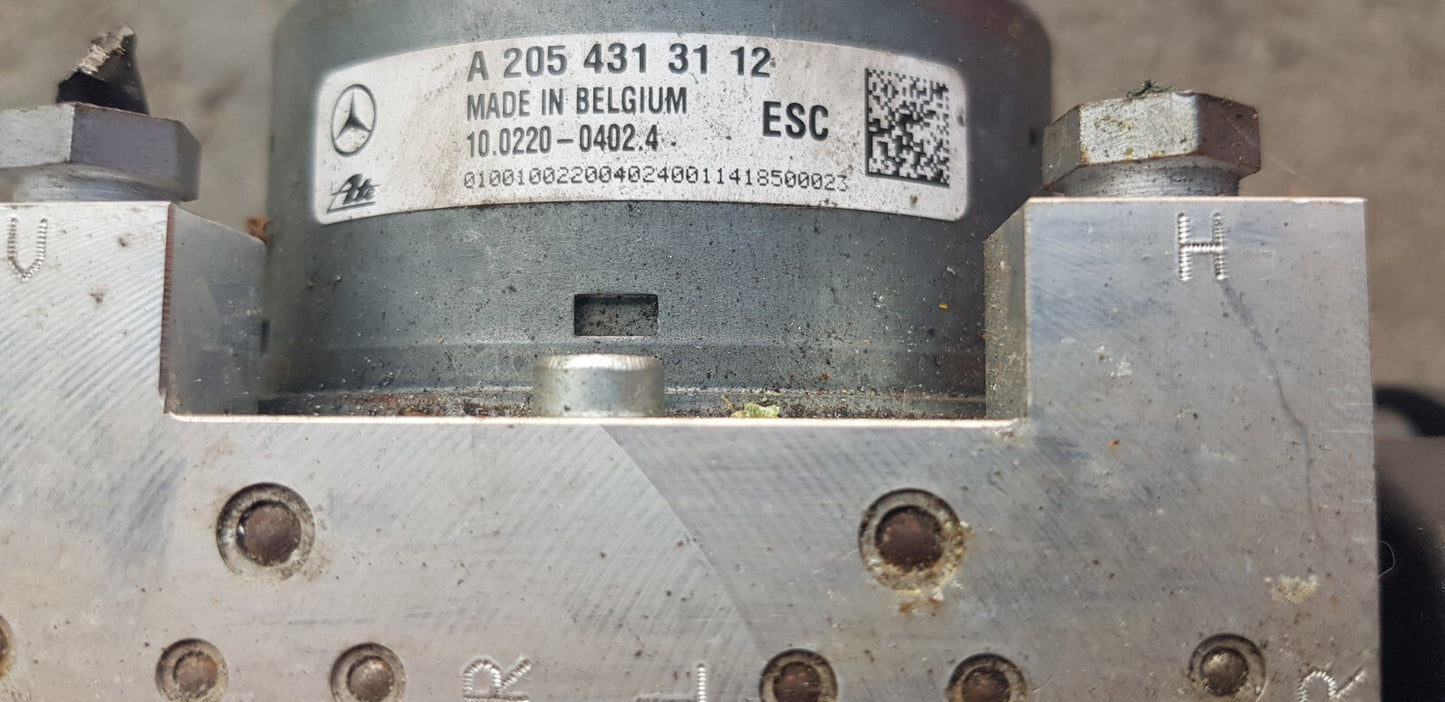 Mercedes W205 ABS Hydraulikblock Pumpe Steuergerät A 2059012800 A 2054313112