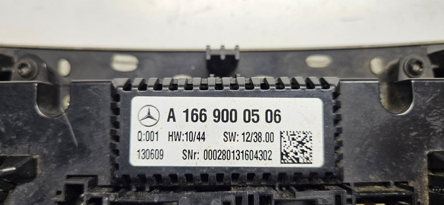 Mercedes W166 AC Klima Klimabedienteil A 1669000506