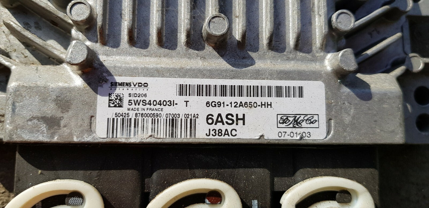 Ford Motorsteuergerät Steuergerät 6G91-12A650-HH 5WS40403I-T