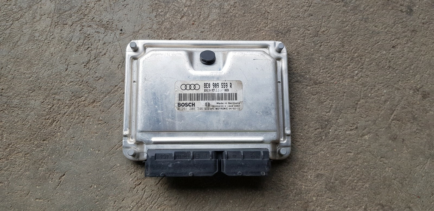 Audi Motorsteuergerät Steuergerät 8E0909559R 0261208346 PLUG & PLAY ♻️