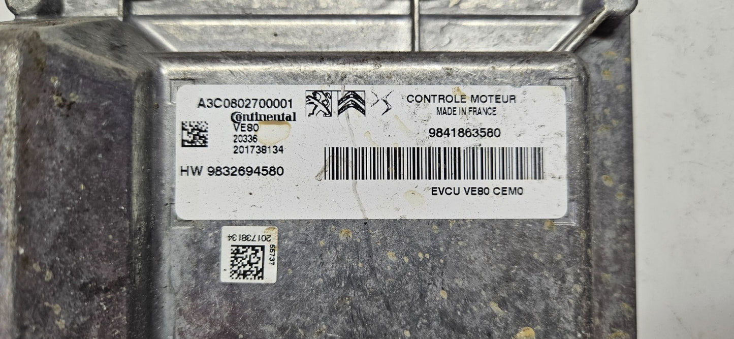 Peugeot Citroen Opel Motorsteuergerät Steuergerät 9841863580 9832694580 IMMO OFF