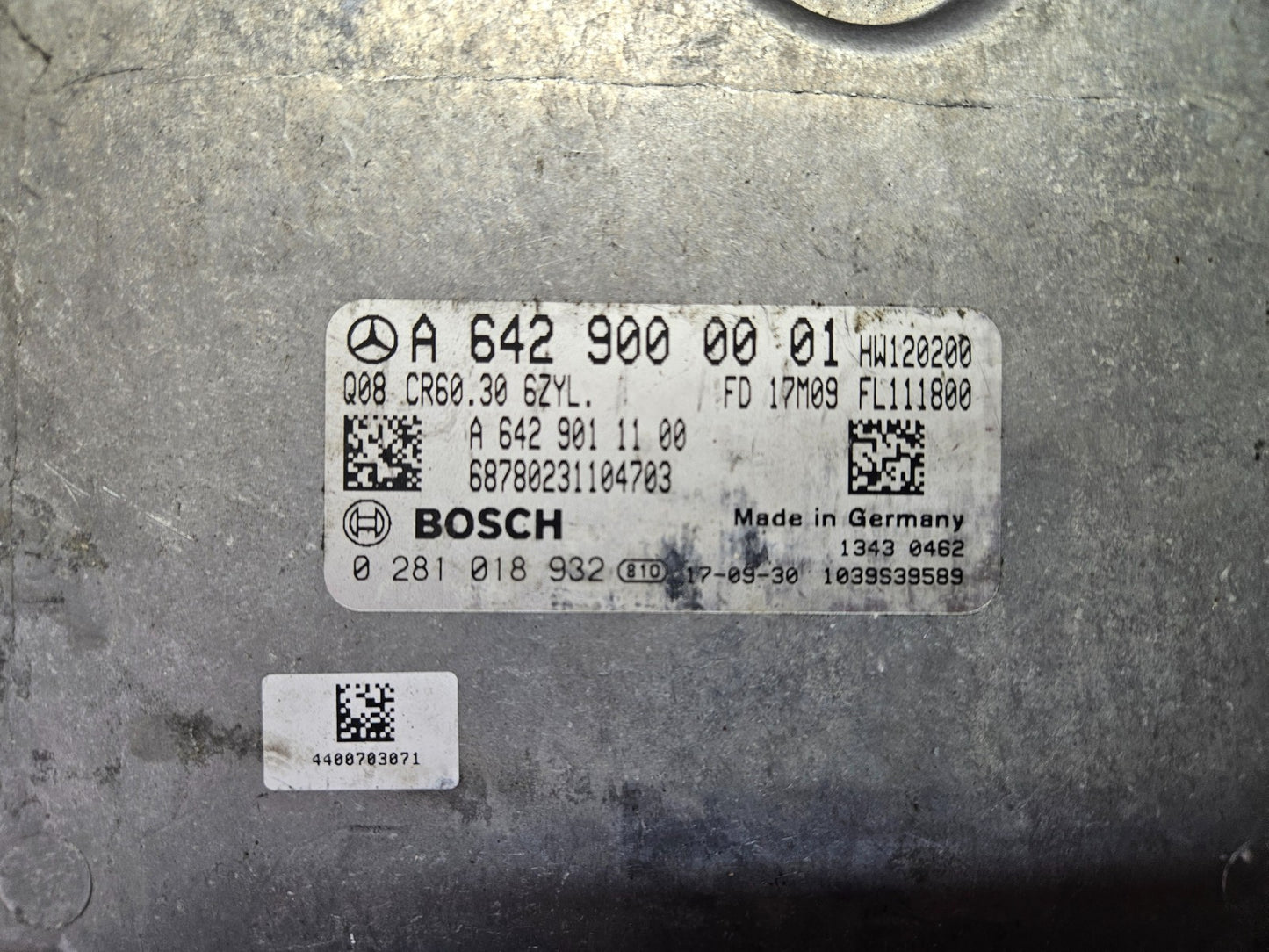 Mercedes Sprinter Motorsteuergerät Steuergerät A 6429000001 0281018932 ♻️