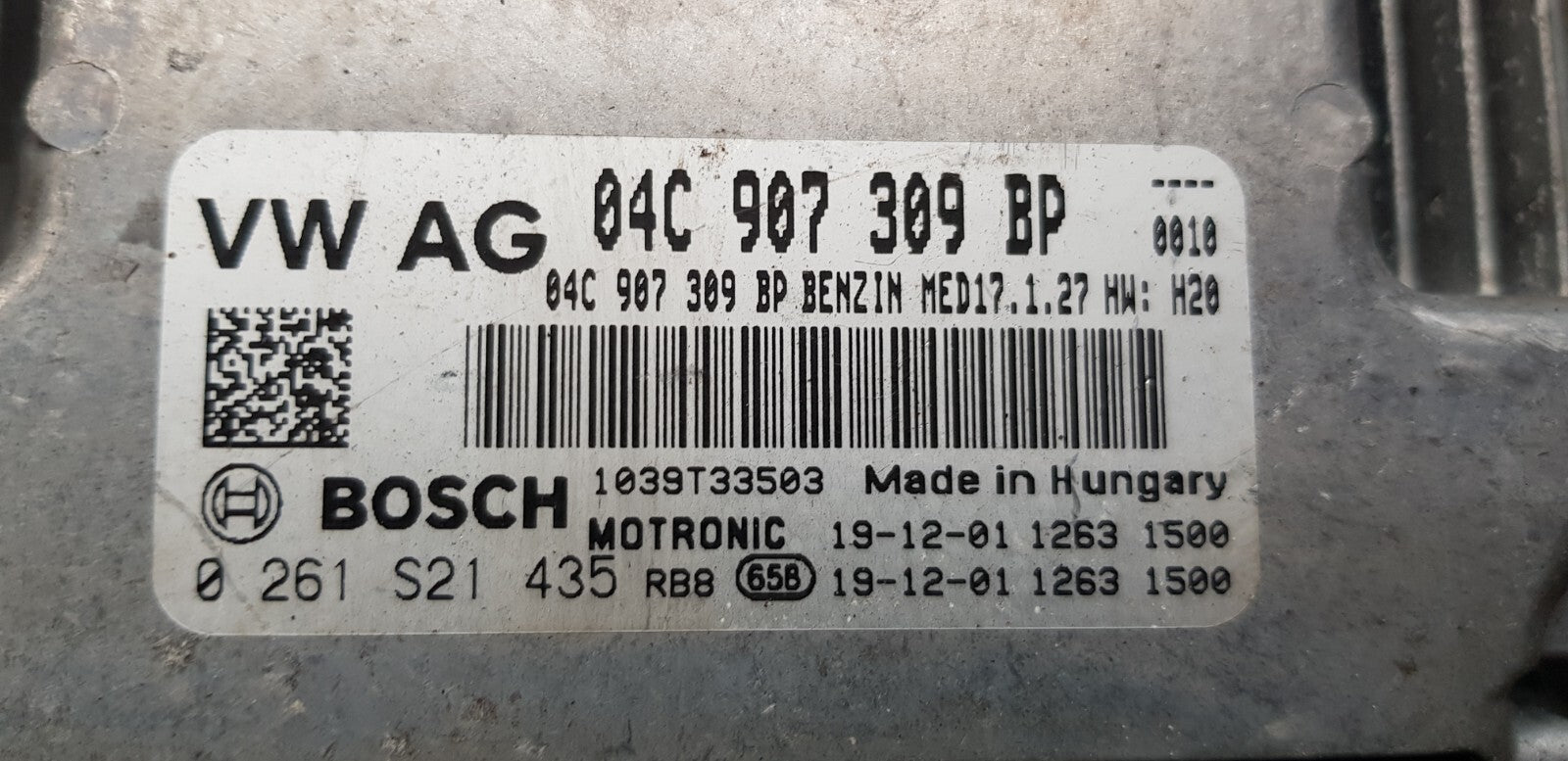 Seat VW Audi Motorsteuergerät Steuergerät 04C907309BP 0261S21435