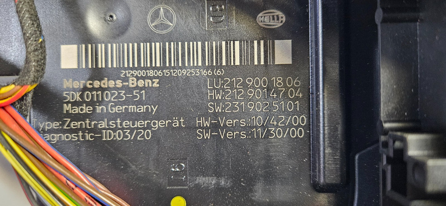 Mercedes E-Klasse SAM Steuergerät Sicherungskasten 2129001806 2129014704 ♻️