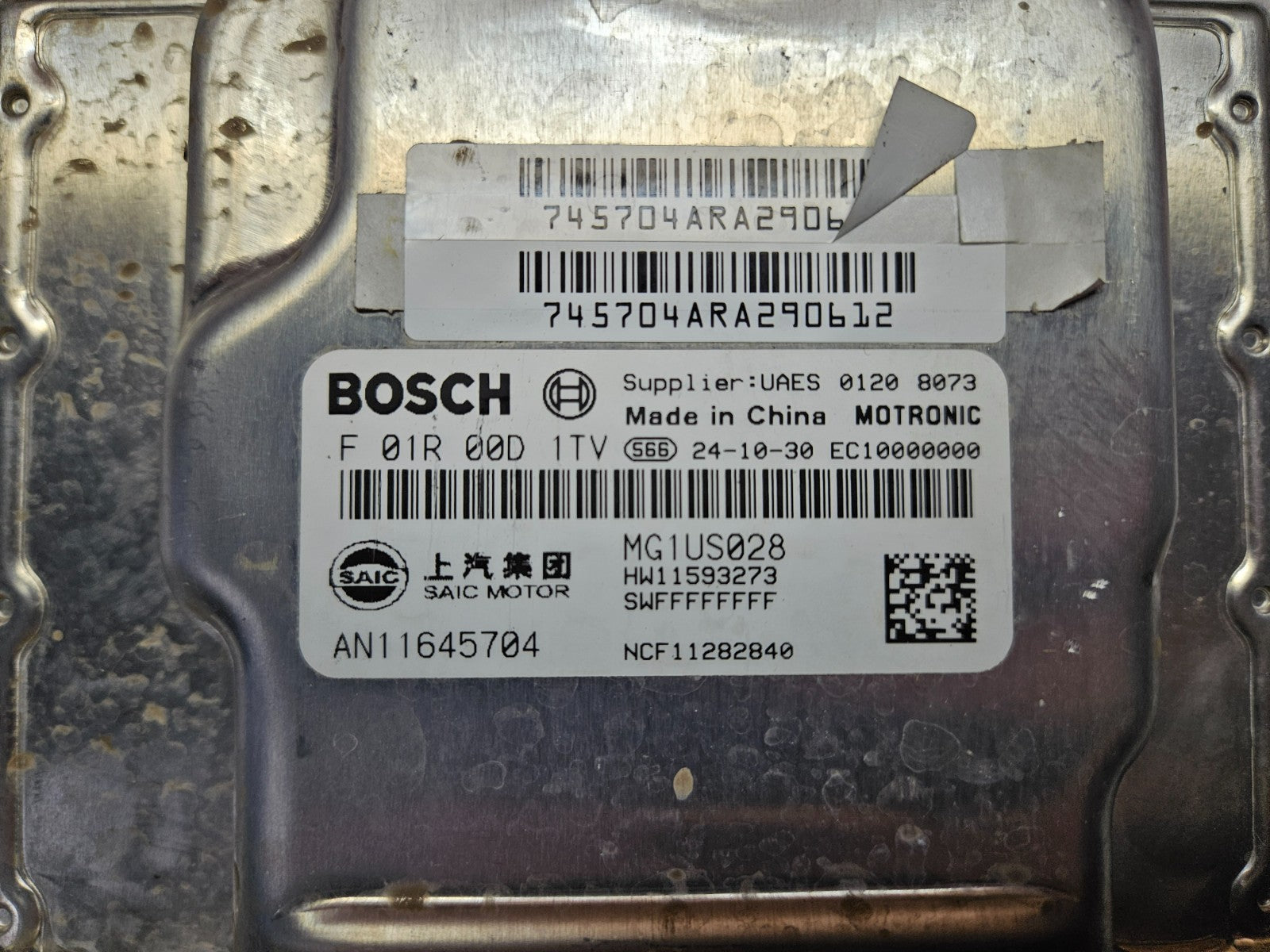MG SAIC Motorsteuergerät Steuergerät F01R00D1TV AN11645704 MG1US028 ♻️