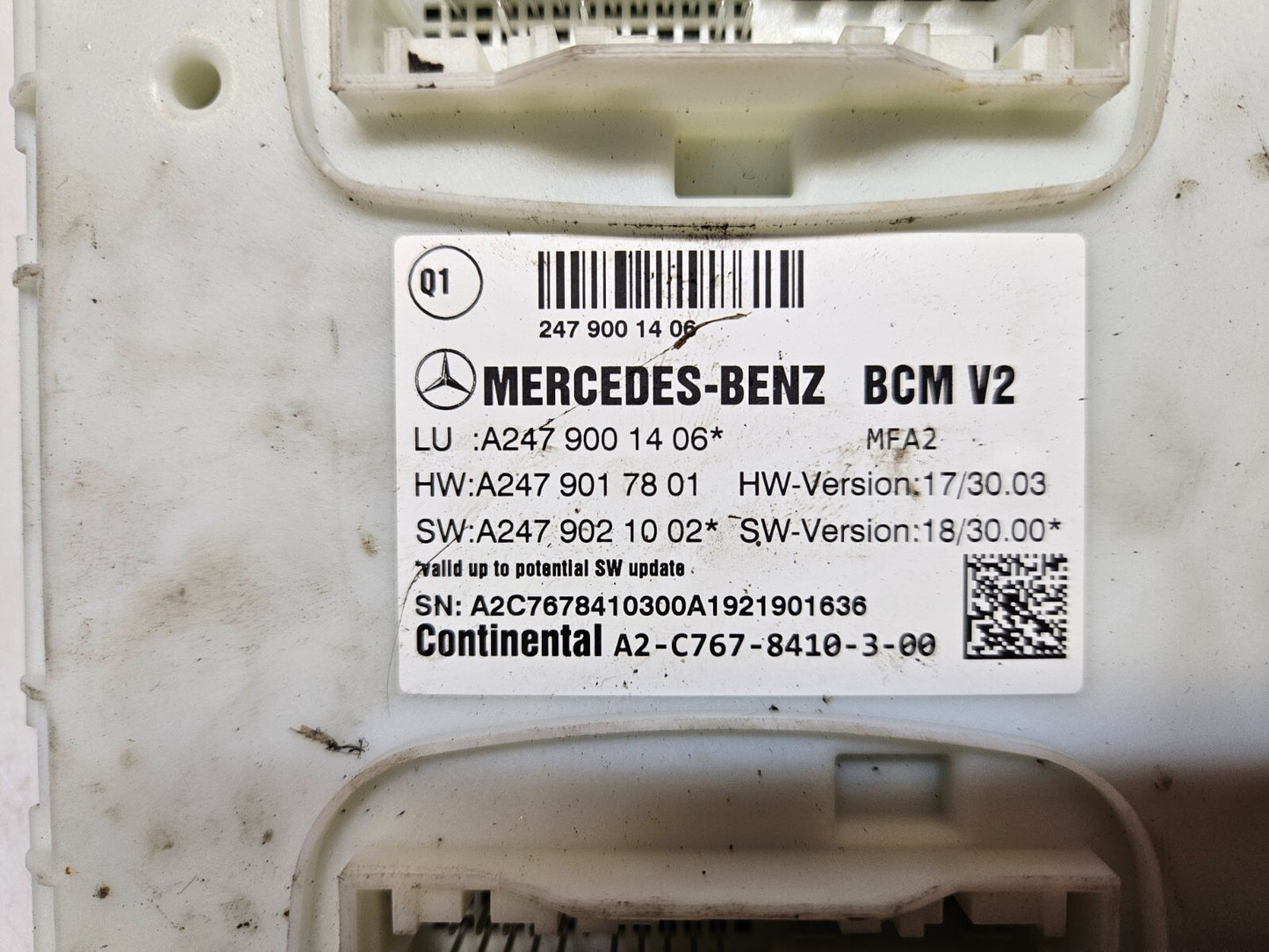 Mercedes W177 SAM Steuergerät A 2479001406 A 2479017801 ♻️