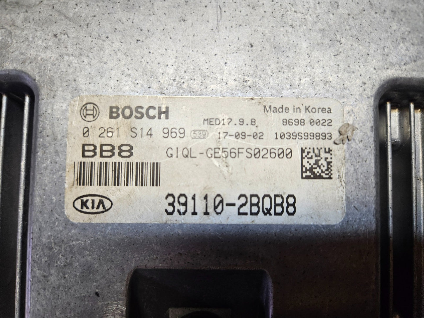 Kia Sportage Motorsteuergerät Steuergerät 39110-2BQB8 0261S14969 ♻️