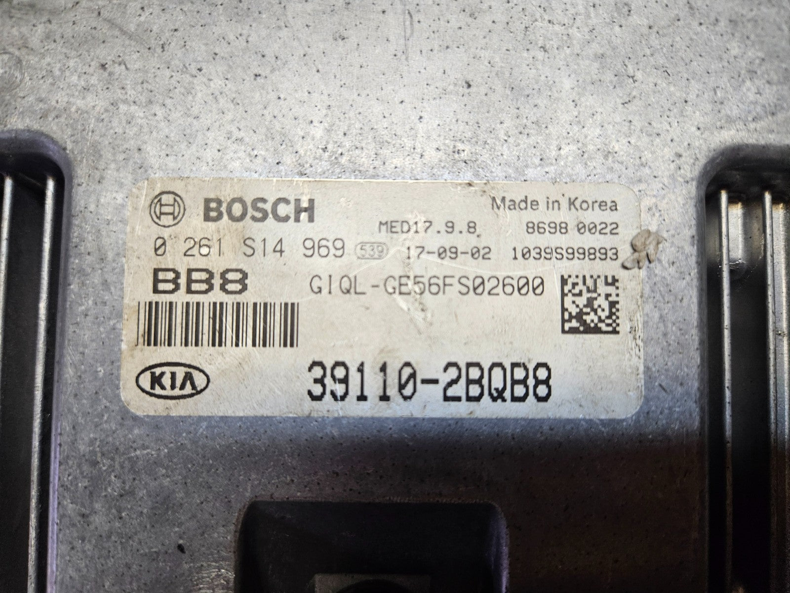 Kia Sportage Motorsteuergerät Steuergerät 39110-2BQB8 0261S14969 ♻️