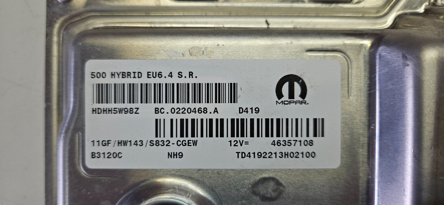 Fiat 500 Motorsteuergerät Steuergerät 46357108 11GF HW143 ♻️