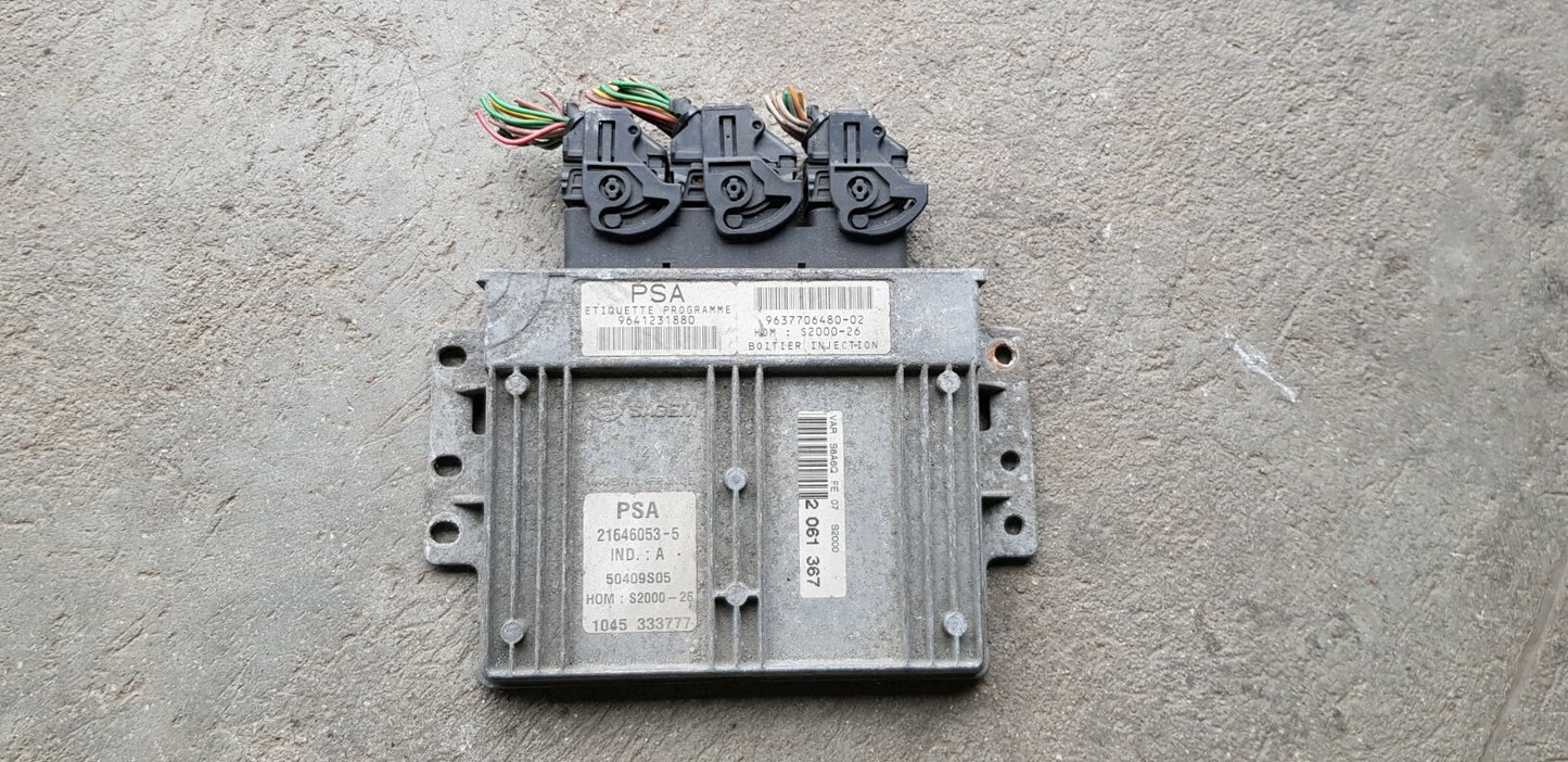 Peugeot Citroen Motorsteuergerät 9641231880 9637706480 21646053-5 PLUG&PLAY