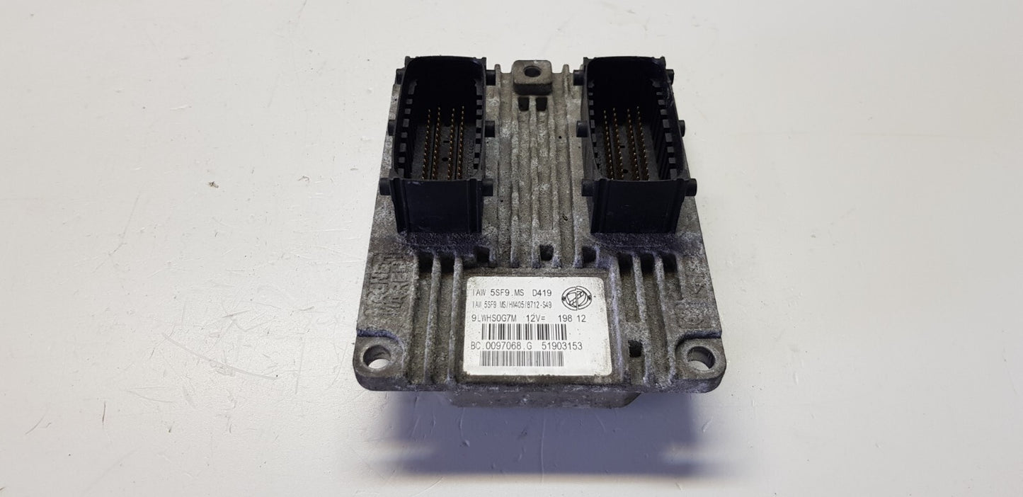 Fiat Motorsteuergerät Steuergerät IAW 5SF9.MS 51903153