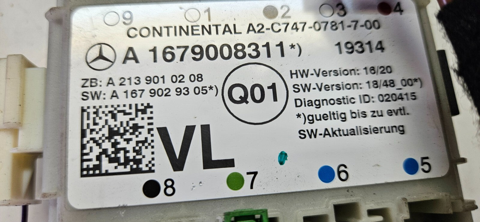 Mercedes Türsteuergerät Steuergerät A 1679008311 A 2139010208