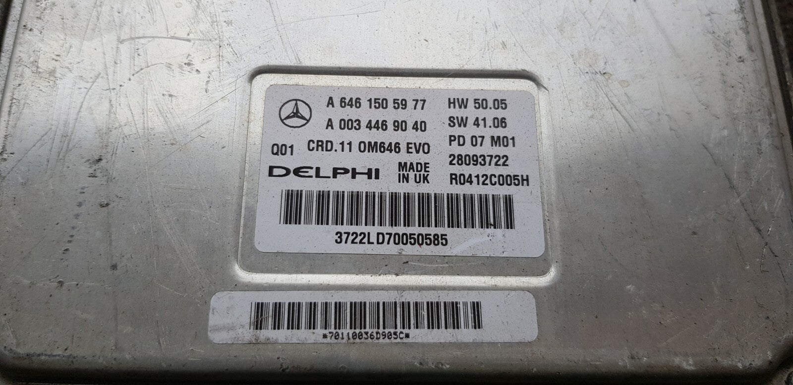 Mercedes Motorsteuergerät Steuergerät A 6461505977 A 0034469040 zurückgesetzt