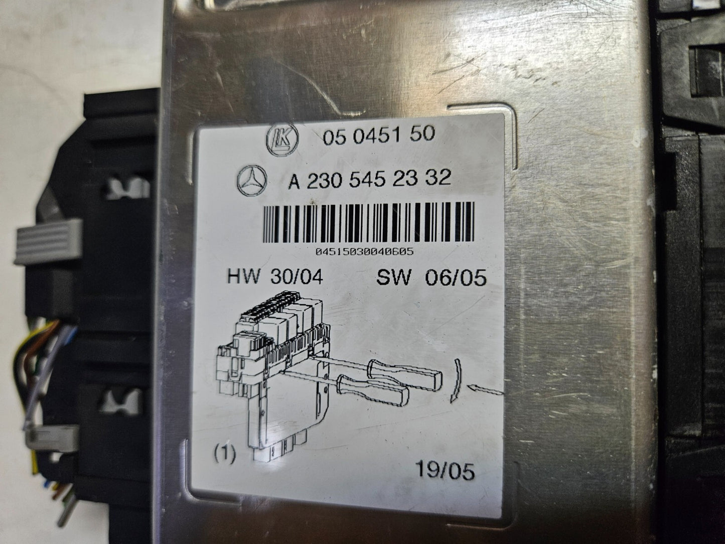 Mercedes SL R230 SAM Steuergerät Sicherungskasten A 2305452332 HW 30/04 ♻️