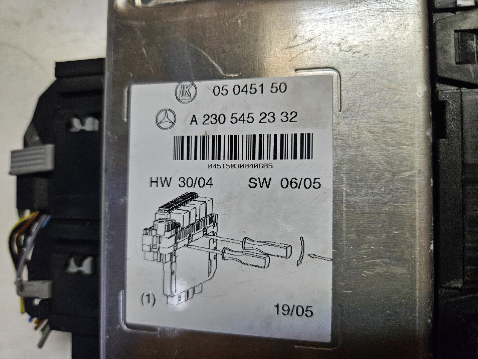 Mercedes SL R230 SAM Steuergerät Sicherungskasten A 2305452332 HW 30/04 ♻️