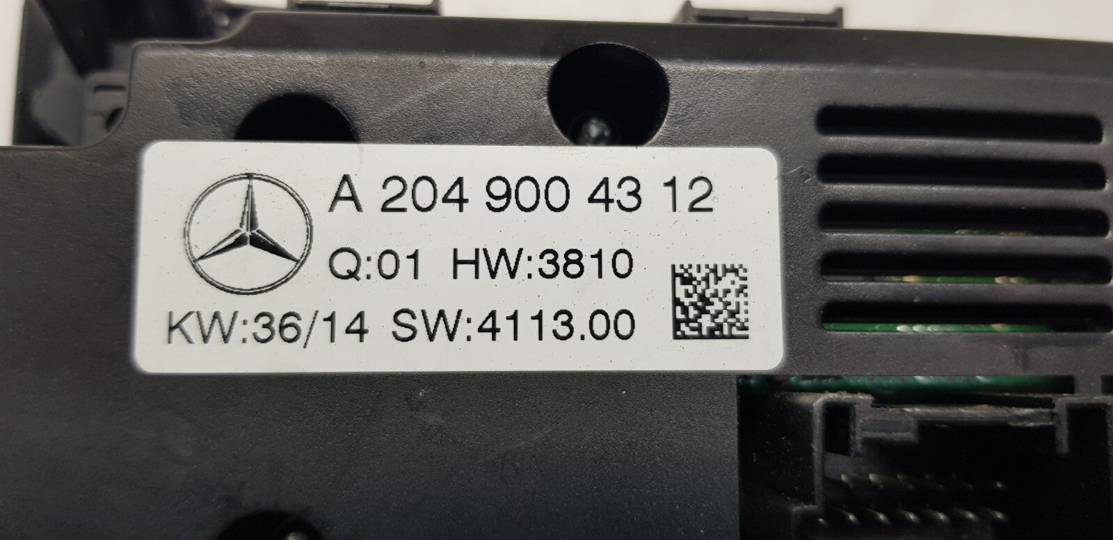 Mercedes C-Klasse W204 AC Klimabedienteil A 2049004312