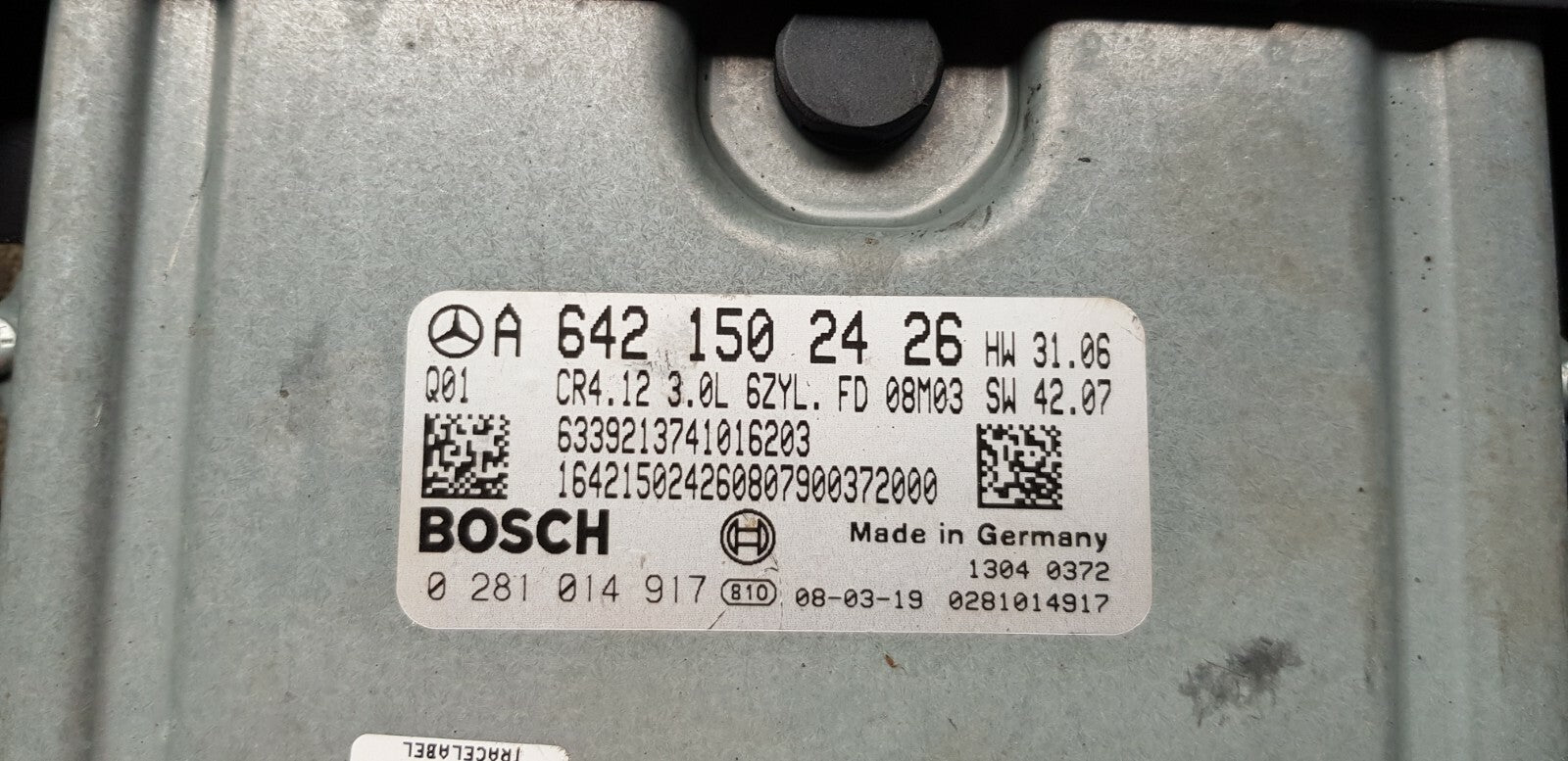 Mercedes W211 Motorsteuergerät mit Wegfahrsperre A 6421502426 0281014917