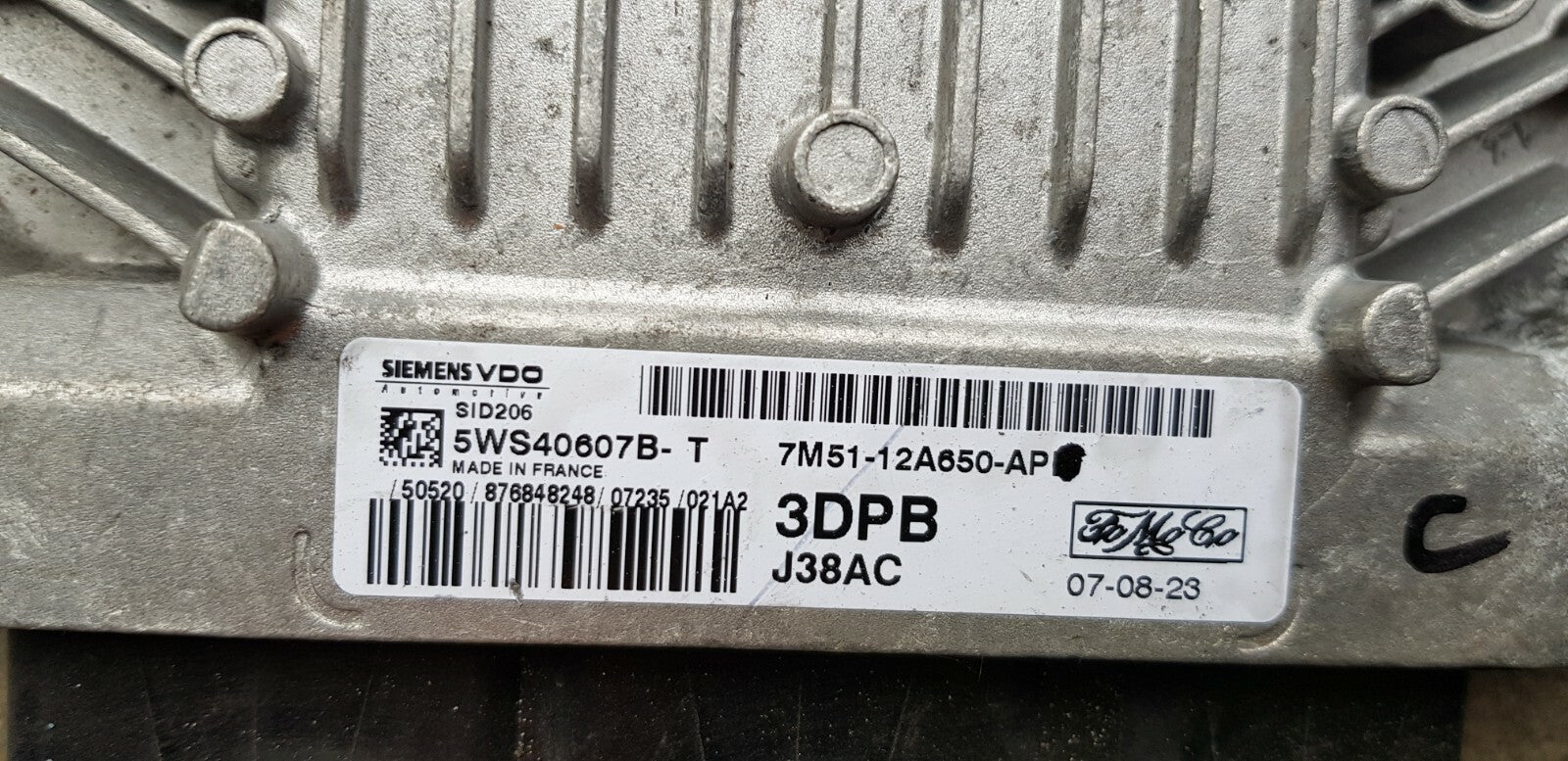 Ford Motorsteuergerät Steuergerät 7M51-12A650-AP 5WS40607B-T PLUG&PLAY