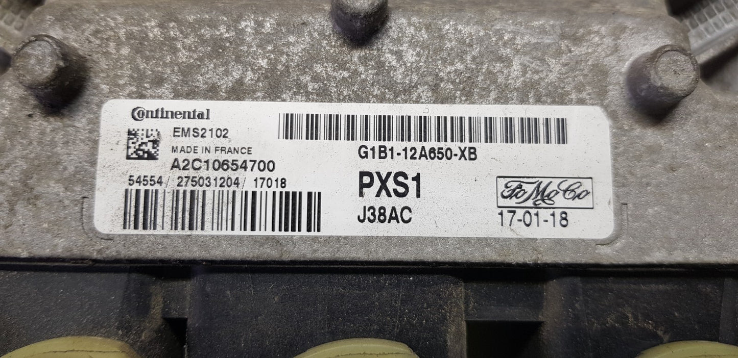 Ford Fiesta Motorsteuergerät Steuergerät G1B1-12A650-XB A2C10654700