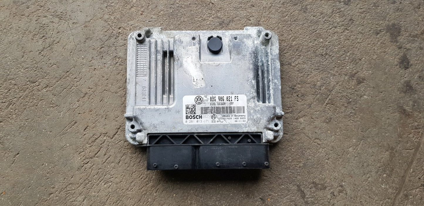 VW Motorsteuergerät Steuergerät 03G906021FS 0281013171 mit PIN CODE