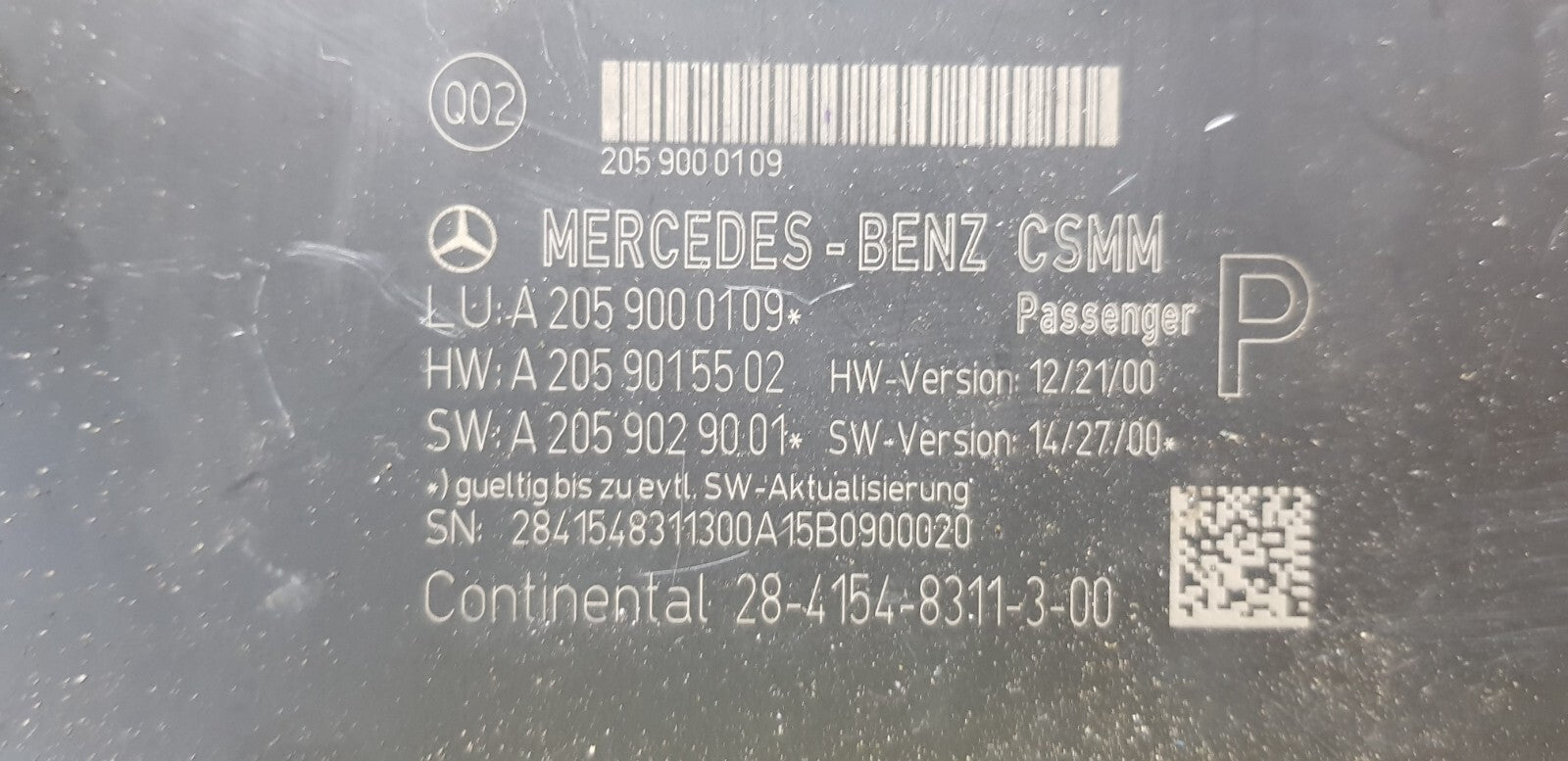 Mercedes Sitzsteuergerät Steuergerät A 2059000109 A 2059015502