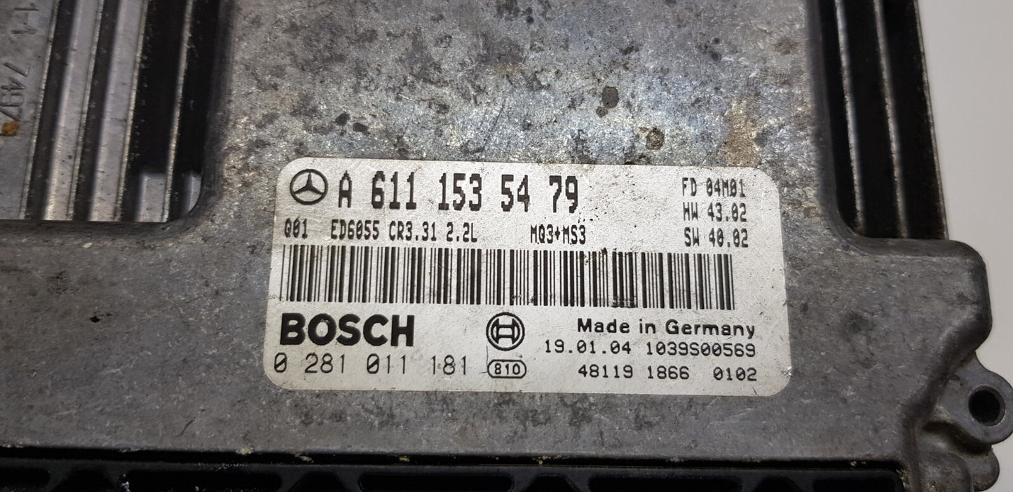 Mercedes W639 Motorsteuergerät Steuergerät A 6111535479 0281011181 PLUG & PLAY