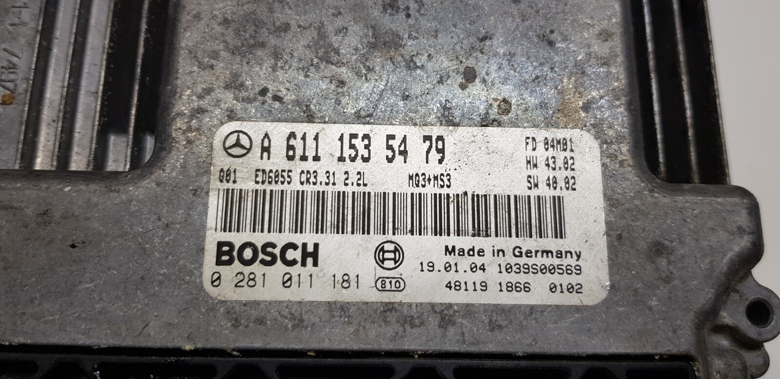 Mercedes W639 Motorsteuergerät Steuergerät A 6111535479 0281011181 PLUG & PLAY