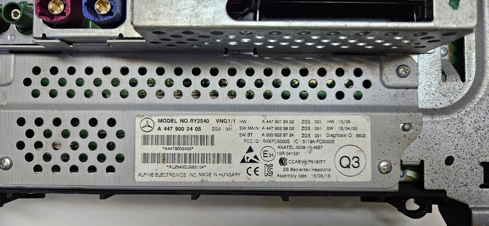 Mercedes W447 Navigationssystem Mediabedienteil A 4479002405 A 4479012402 ♻️