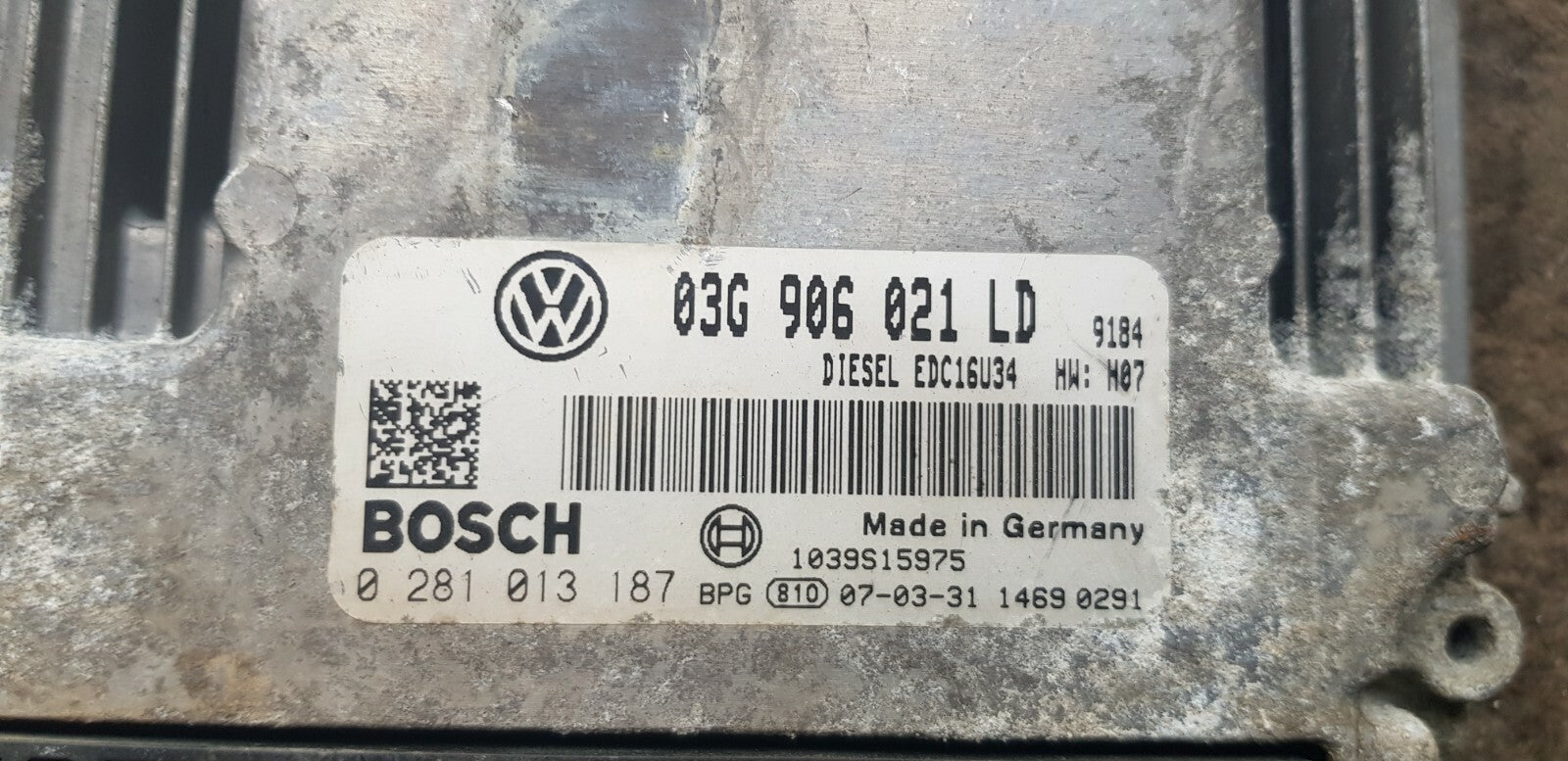 Skoda Motorsteuergerät Steuergerät 03G906021LD 0281013187 mit PIN CODE