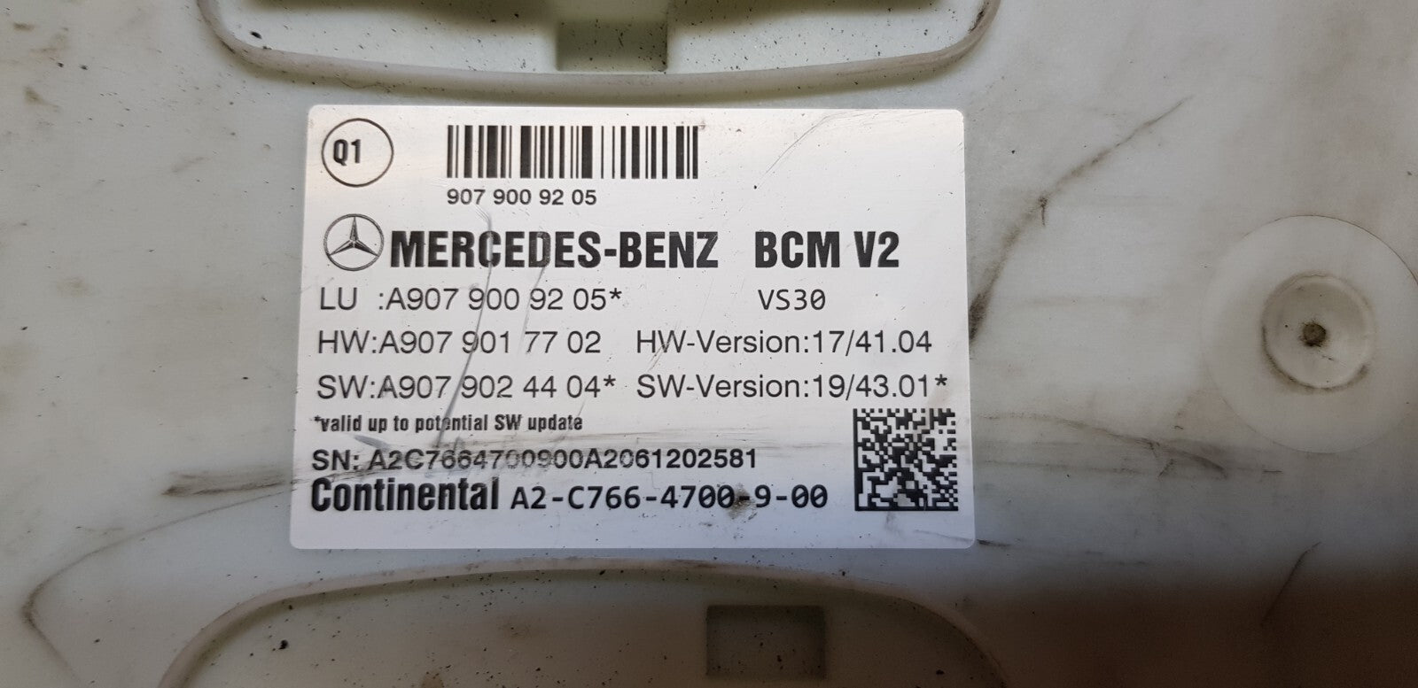 Mercedes Sprinter Komfortsteuergerät Steuergerät A 9079009205 A 9079017702