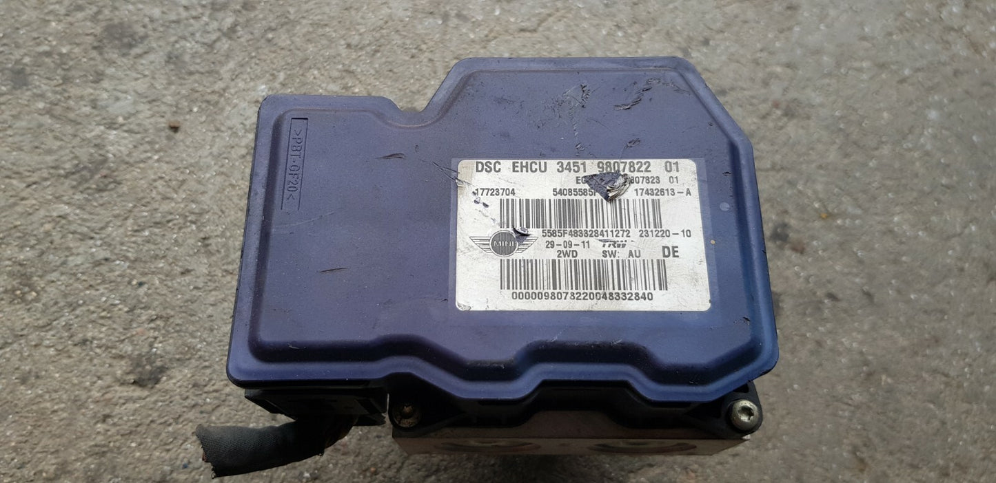 Mini Cooper ABS Hydraulikblock Pumpe Steuergerät 3451 9807822 01 17723704