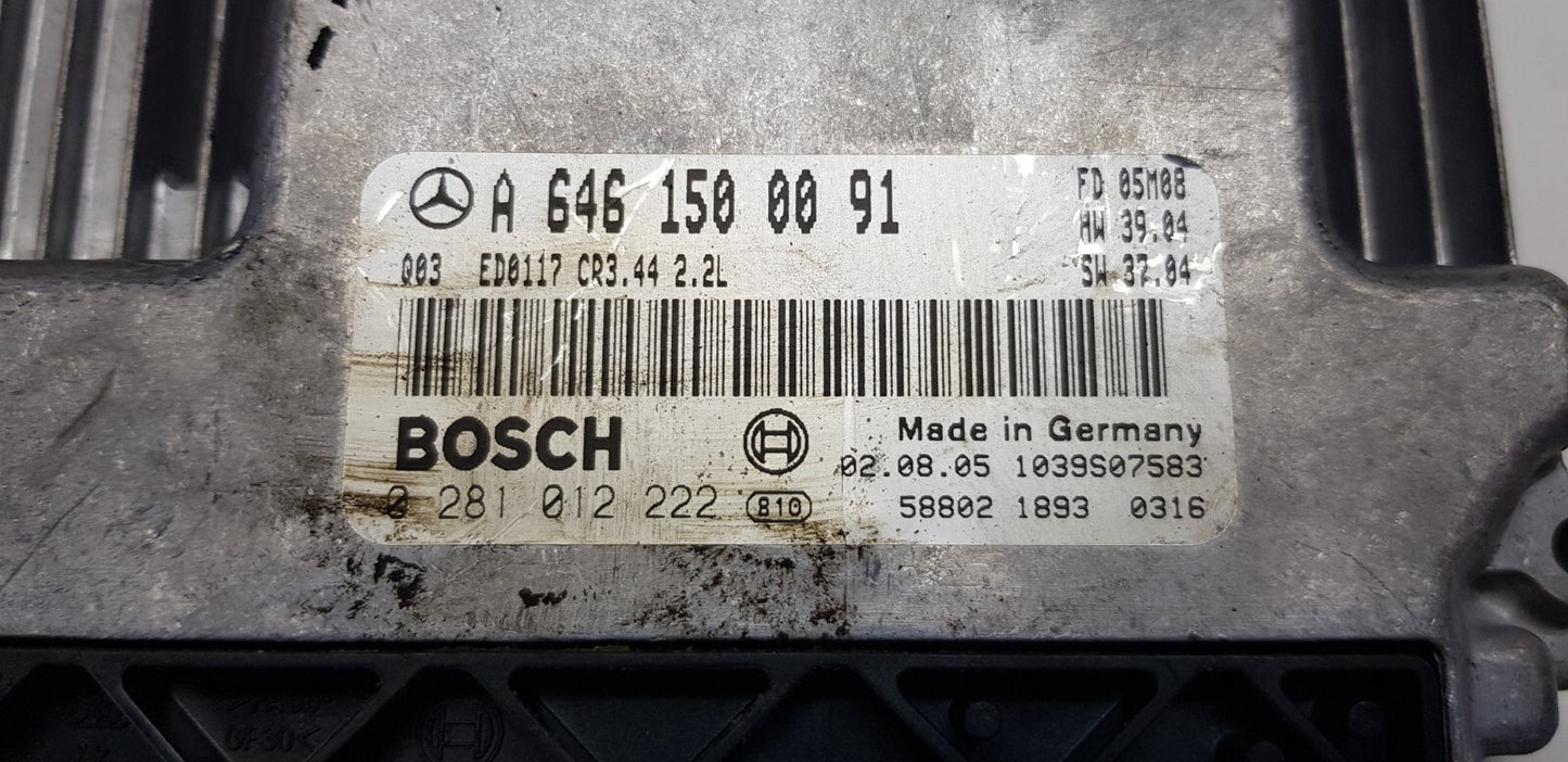 Mercedes Motorsteuergerät Steuergerät A 6461500091 0281012222 ZURÜCKGESETZT