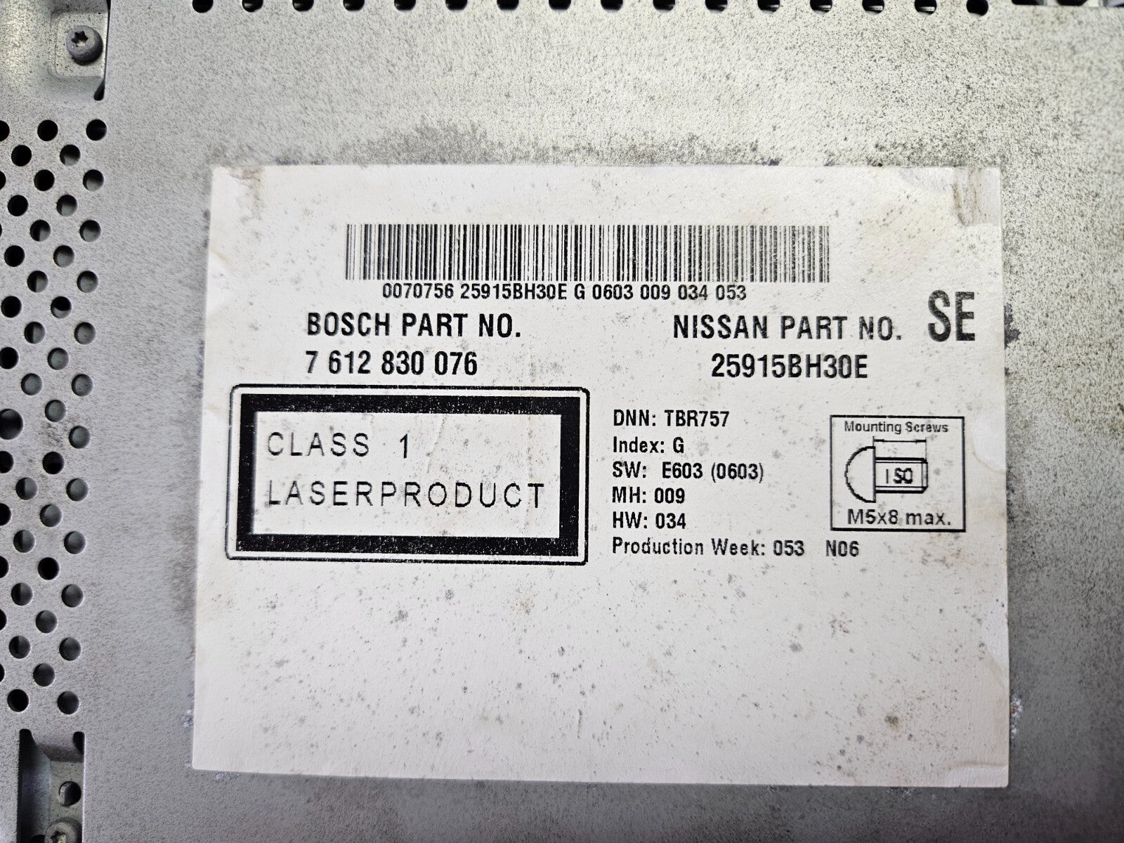 Nissan Qashqai Headunit Navigationssystem Radio GPS 25915BH30E 7612830076 ♻️