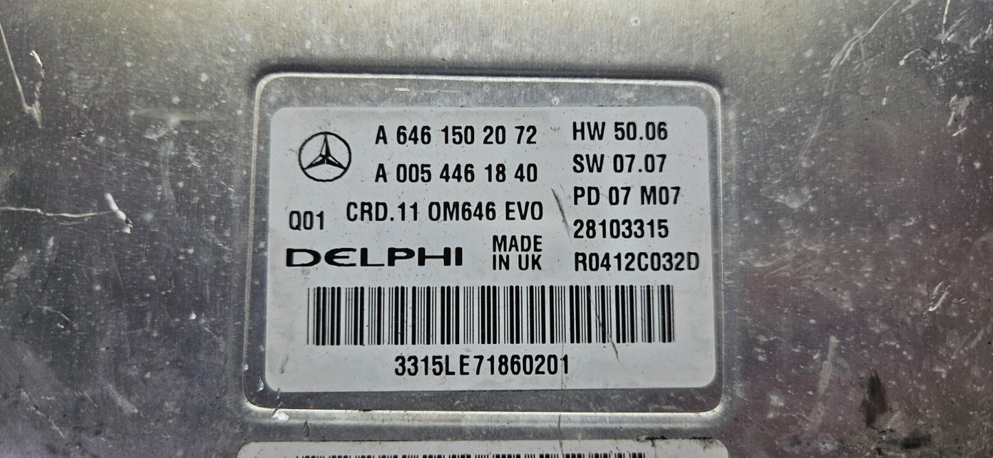 Mercedes C-Klasse Motorsteuergerät A 6461502072 A 0054461840 PLUG & PLAY