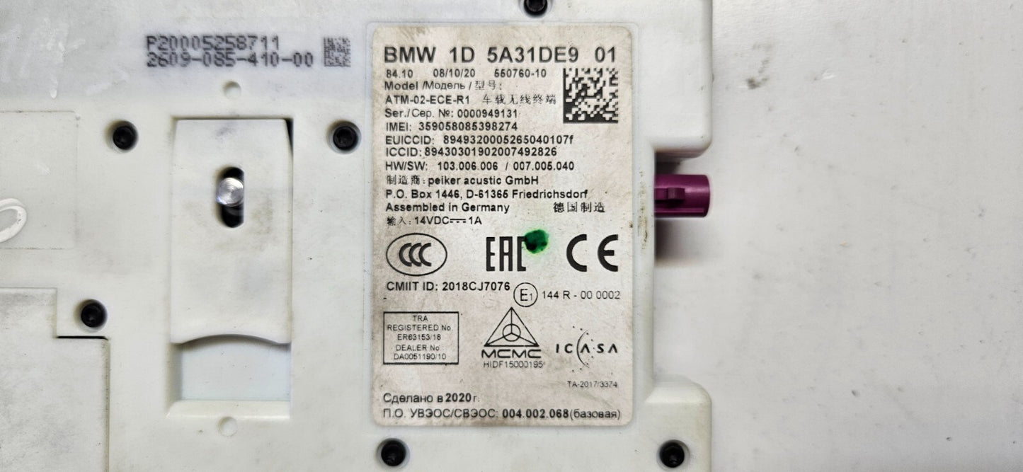 BMW Bluetooth Telematik Steuergerät 5A31DE9