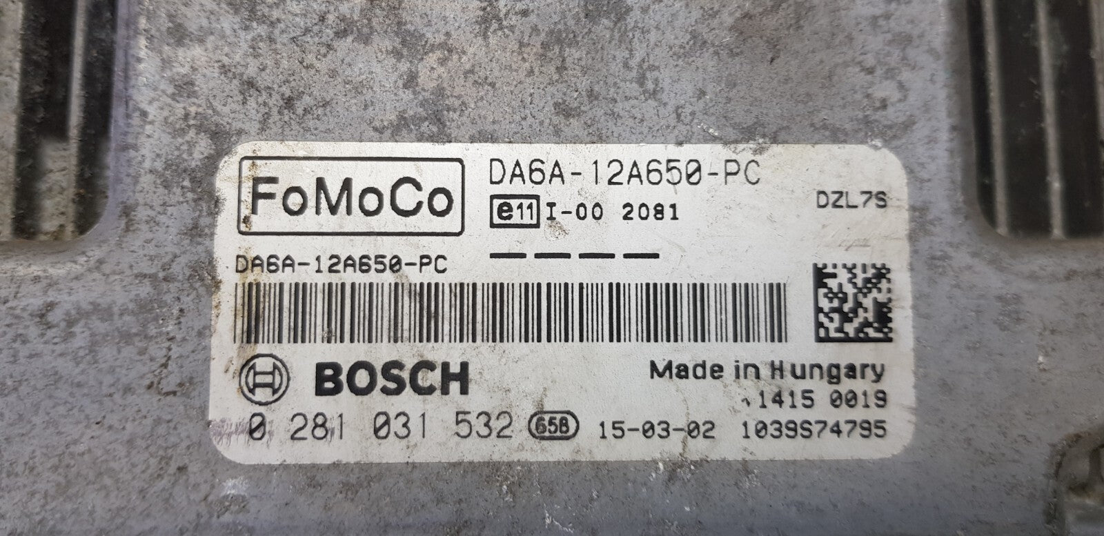 Ford Motorsteuergerät Steuergerät DA6A-12A650-PC 0281031532 PLUG & PLAY