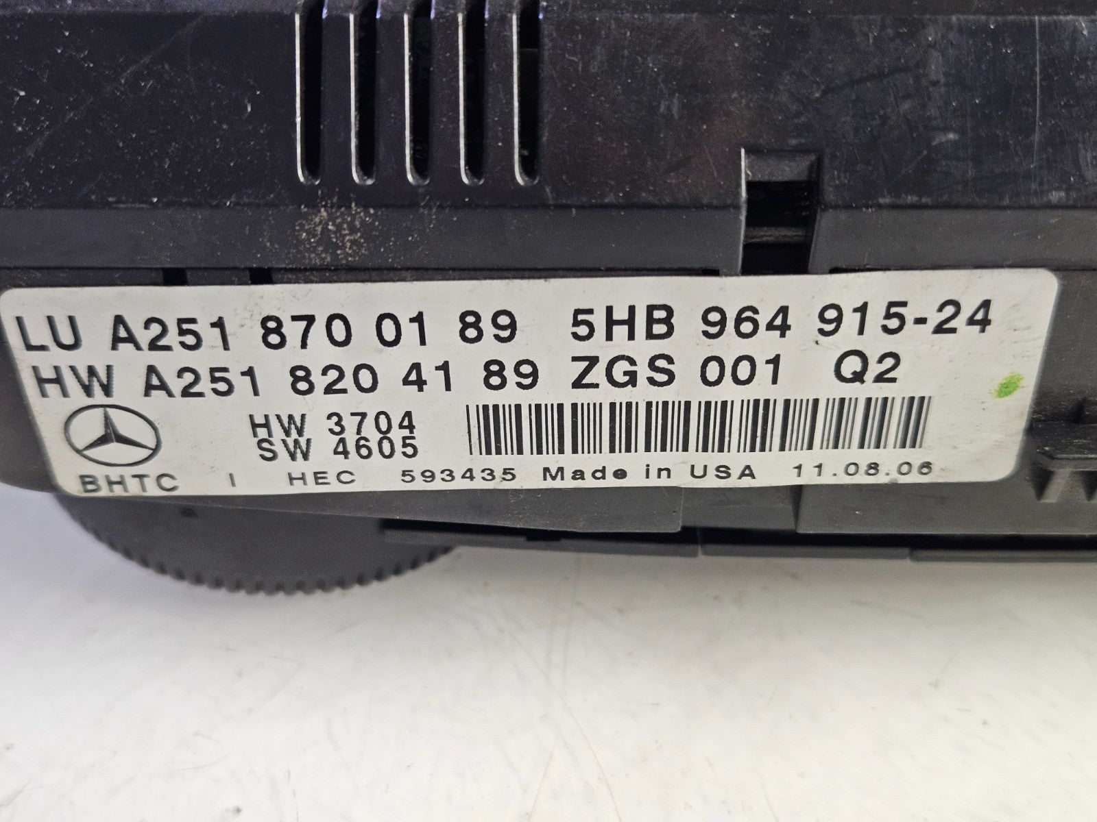 Mercedes ML GL R Klima Klimabedienteil Heizung A 2518700189 A 2518204189 ♻️